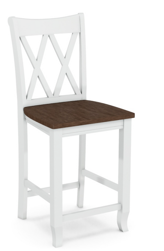 The Double X Back Stool